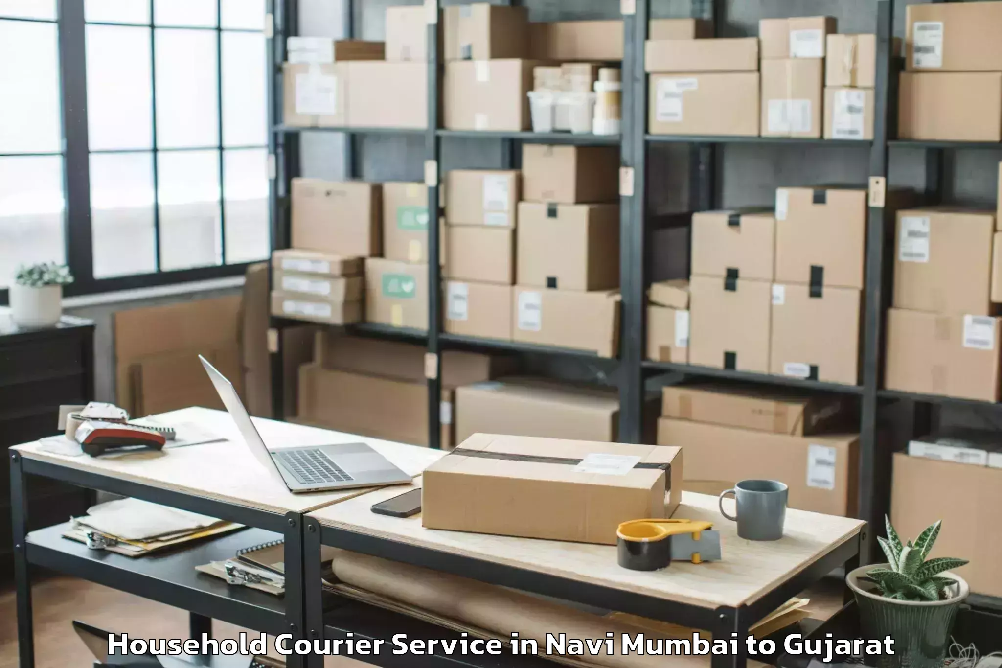 Book Navi Mumbai to Bhabhar Household Courier Online